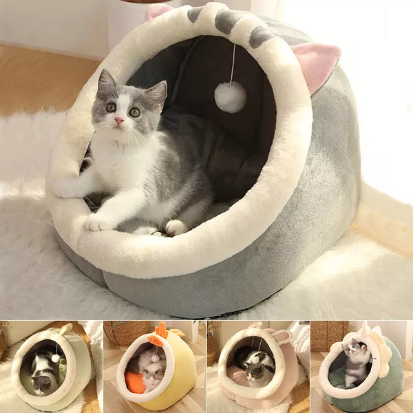 Cozy Warm & Washable Cat Bed Tent