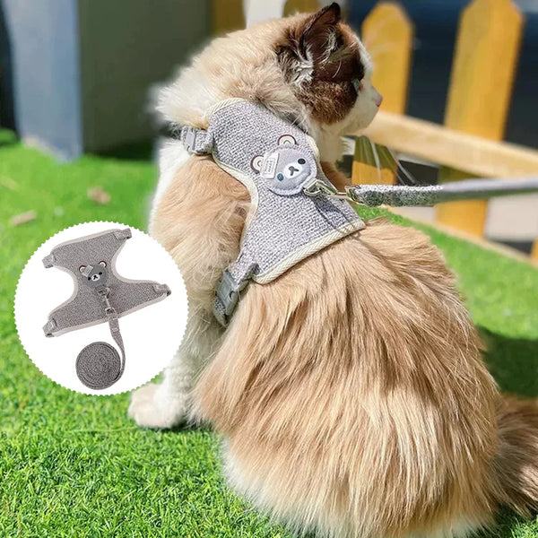 Breathable Cat Harness with Leash Set